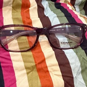 Coach Dark Red Eyeglasses